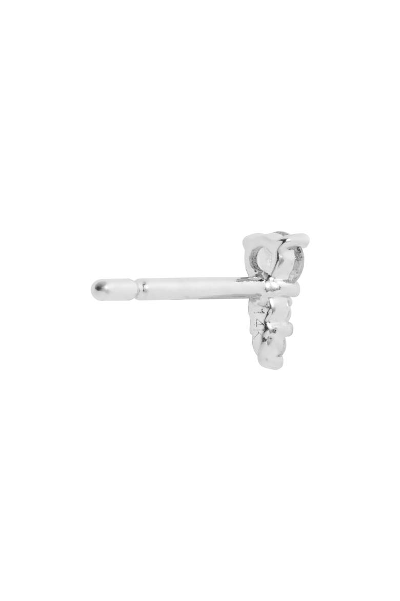 Graduated Diamond Stud Earrings, Alternate, color, WHITE