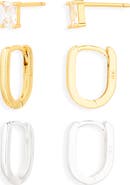 Argento Vivo Sterling Silver Set of 3 Assorted Earrings