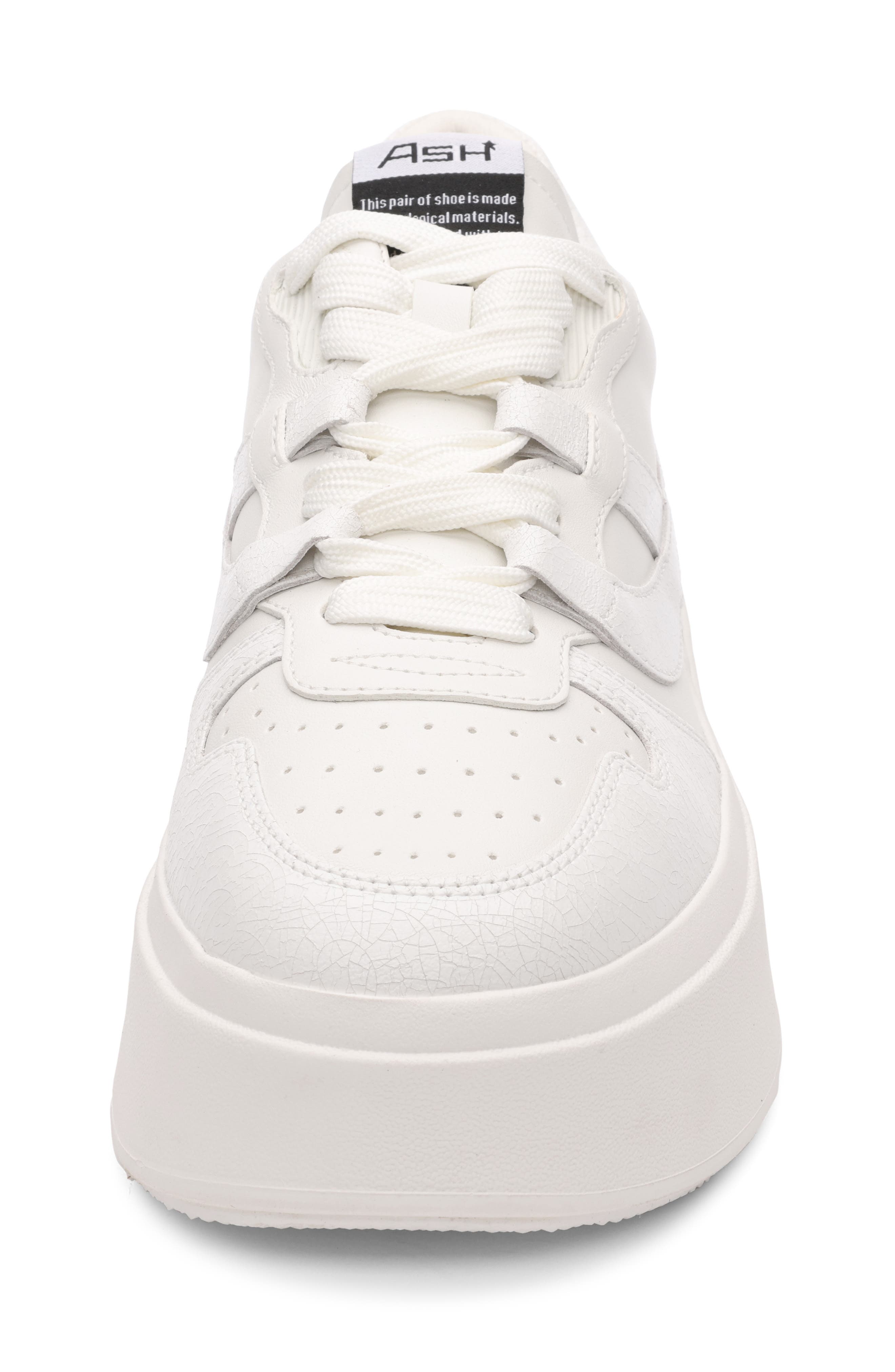 Ash Match Platform Sneaker, Alternate, color, Off White-White/ White