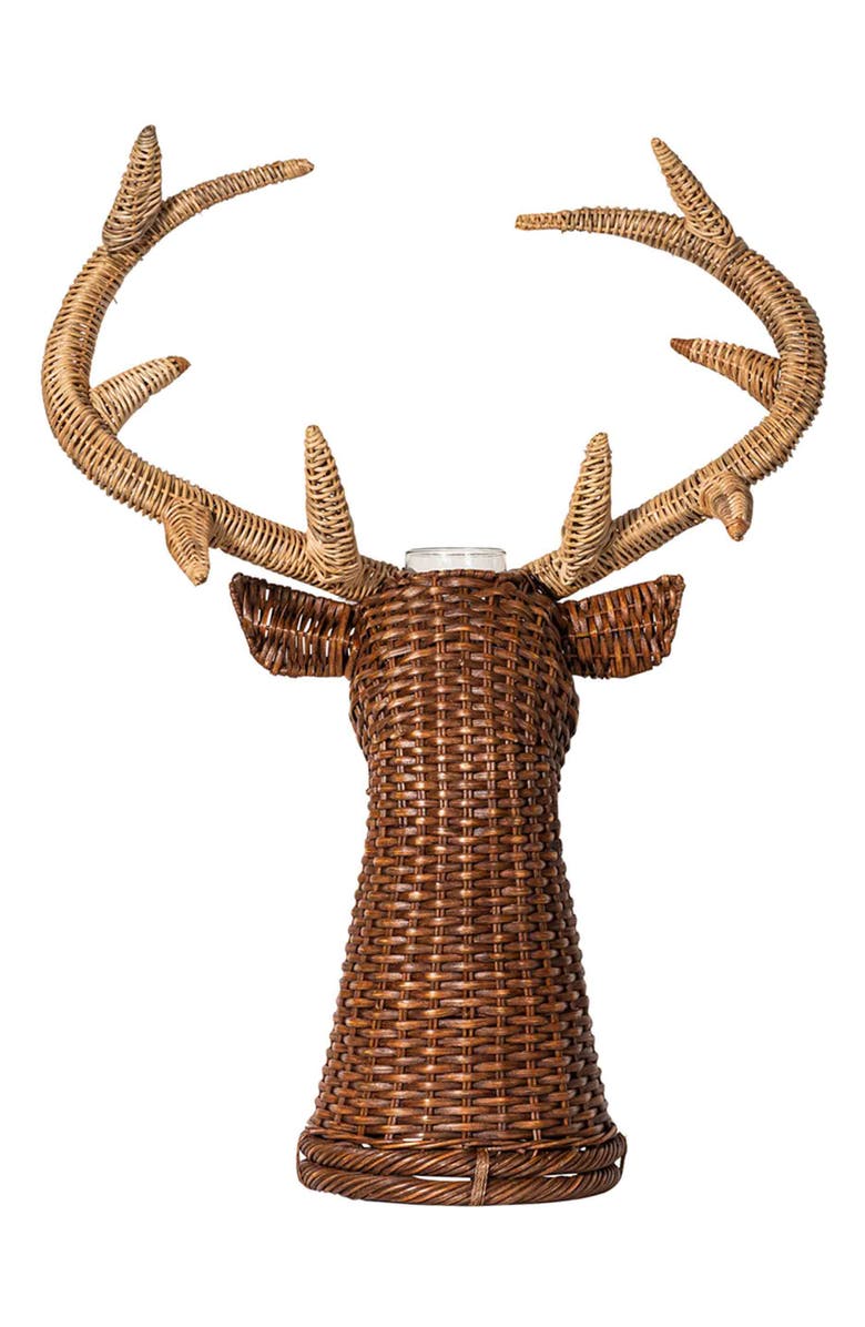 Juliska Devon Willow Stag Vase, Alternate, color, Brown