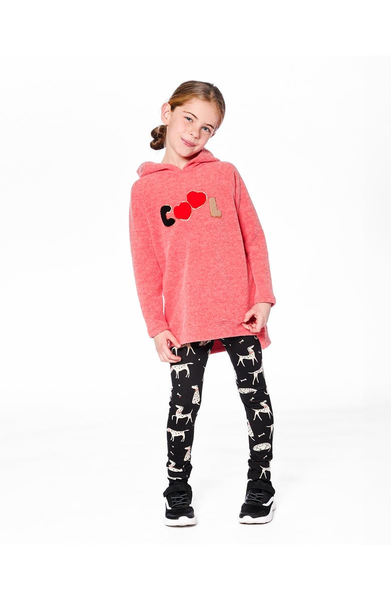 Deux par Deux Ultra Soft Hooded Tunic, Main, color, Coral