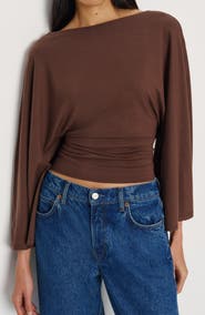 Reformation Avery Long Sleeve Top