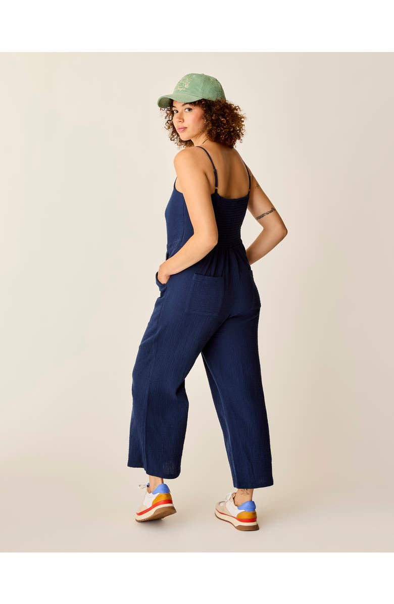 Carve Designs Knox Gauze Jumpsuit, Alternate, color, Navy