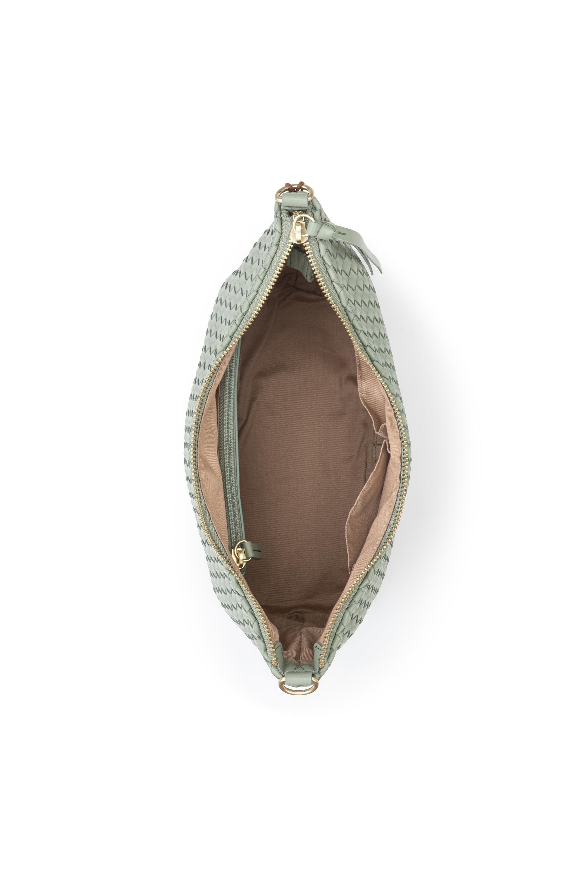 Juniper Small Hobo Leather Bag, Alternate, color, Meadow Woven