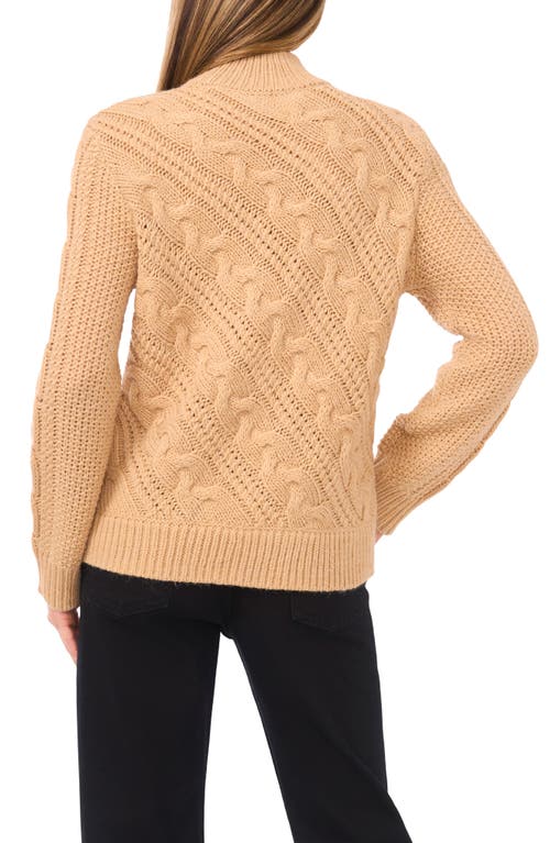 Halogenr Halogen(r) Diagonal Cable Mock Neck Sweater
