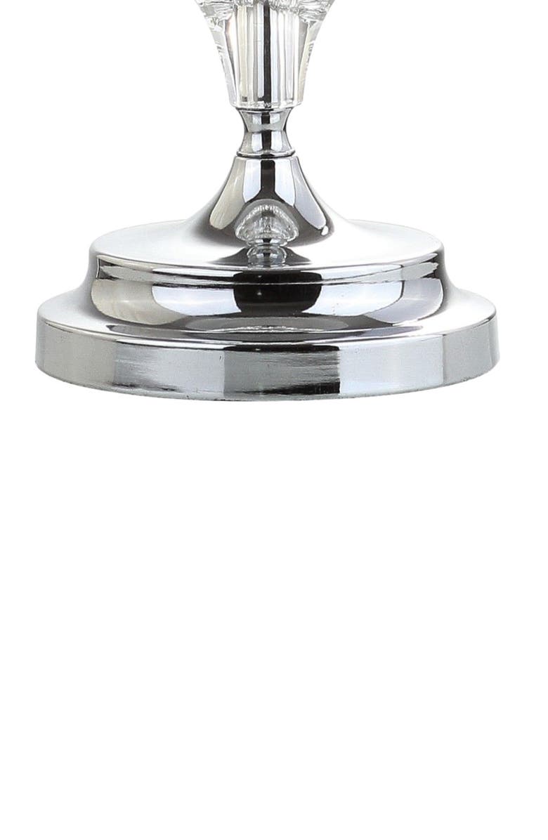 JONATHAN Y Madison 27.5" Crystal LED Table Lamp, Clear/Chrome, Alternate, color, Clear/Chrome
