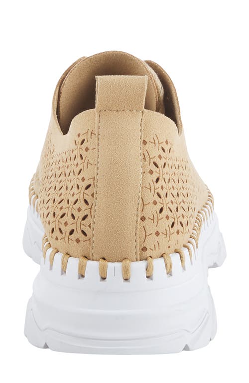 Patrizia By Spring Step Elodi Perforated Sneaker In Tan