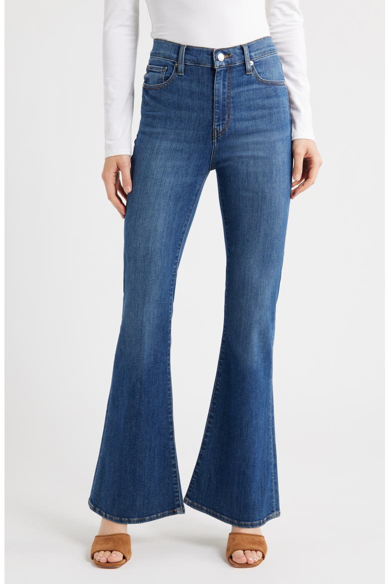 The Icon High Waist Flare Jeans, Main, color, ROCKWELL