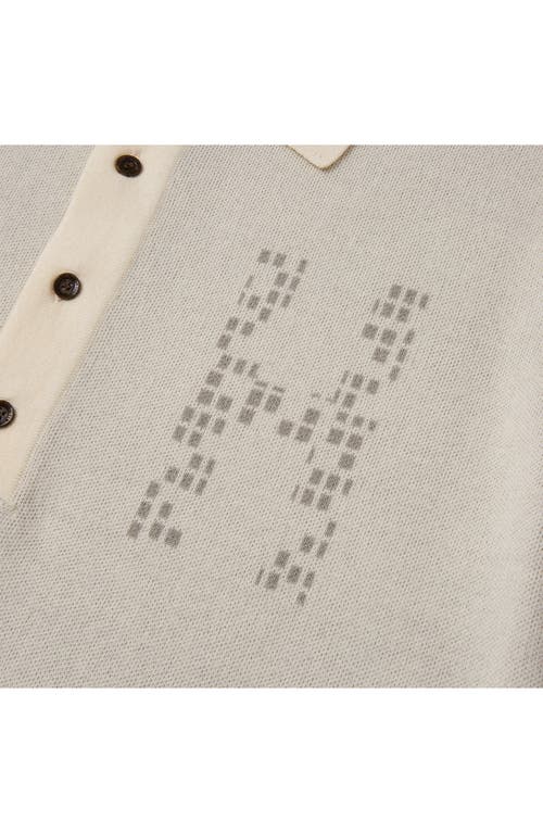 Honor The Gift Jacquard Knit Pattern Polo Sweater