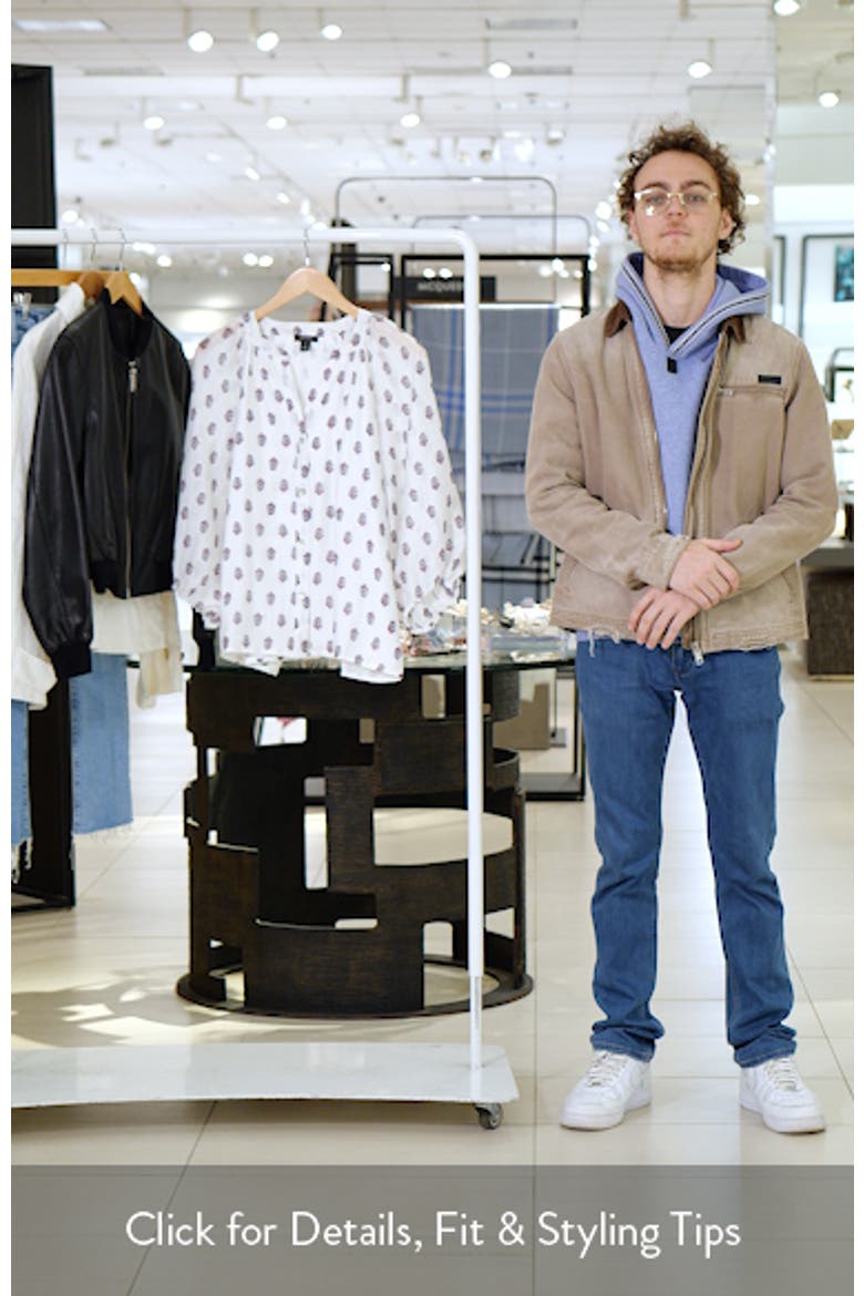 Floral Raglan Sleeve Button-Up Shirt video