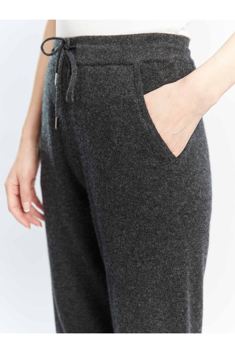 Cuffed Cashmere Jogger, Alternate, color, charcoal