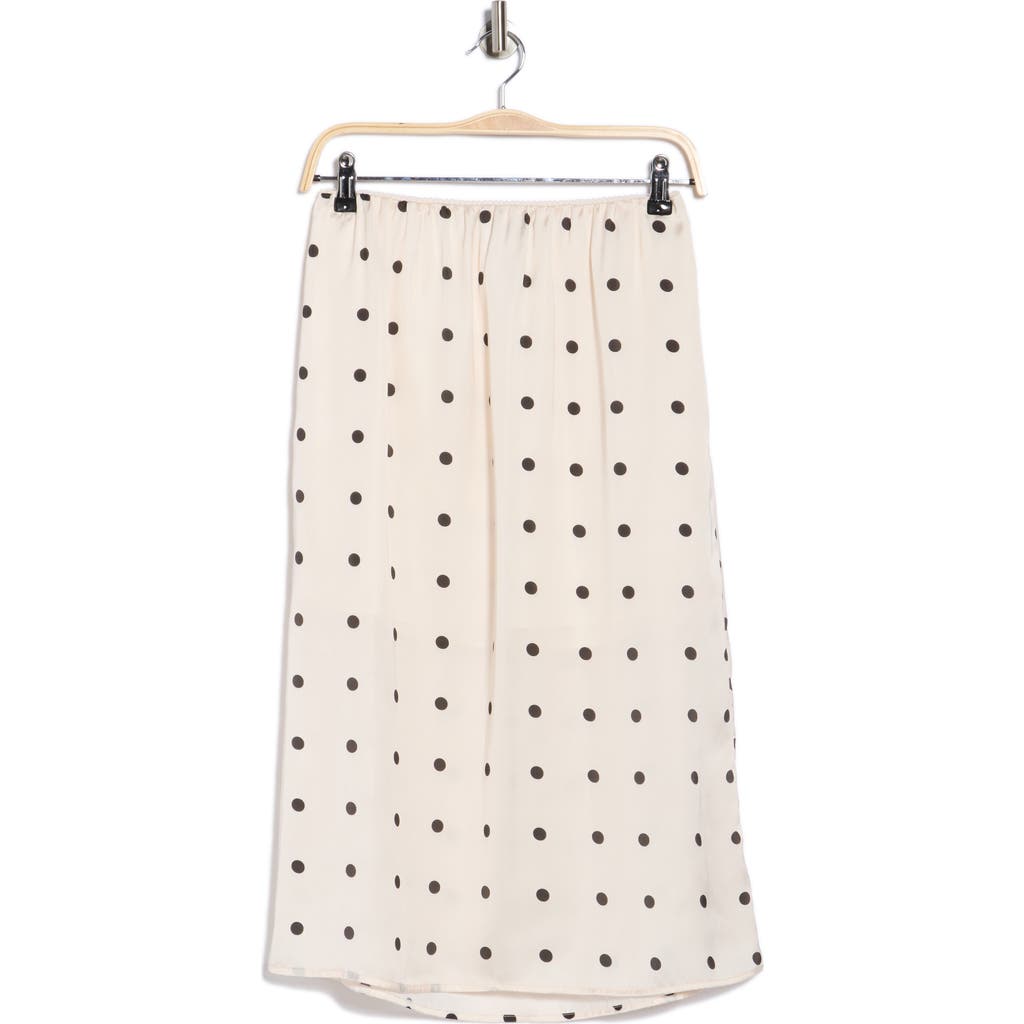 Nsr Polka Dot Slip Skirt In Neutral