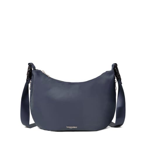 Baggallini Crescent Convertible Hobo In Blue