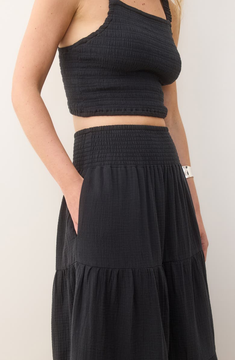 Marine Layer Corinne Double Cloth Cotton Maxi Skirt, Alternate, color, 