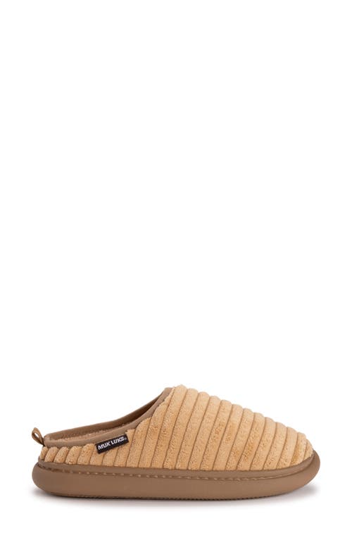 Muk Luks Luan Faux Shearling Clog Slipper In Brown