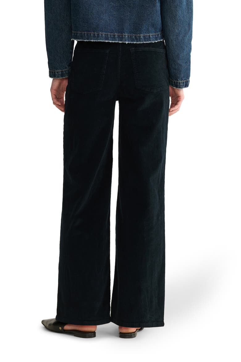 NCE High Waist Wide Leg Corduroy Jeans, Alternate, color, KNIGHT