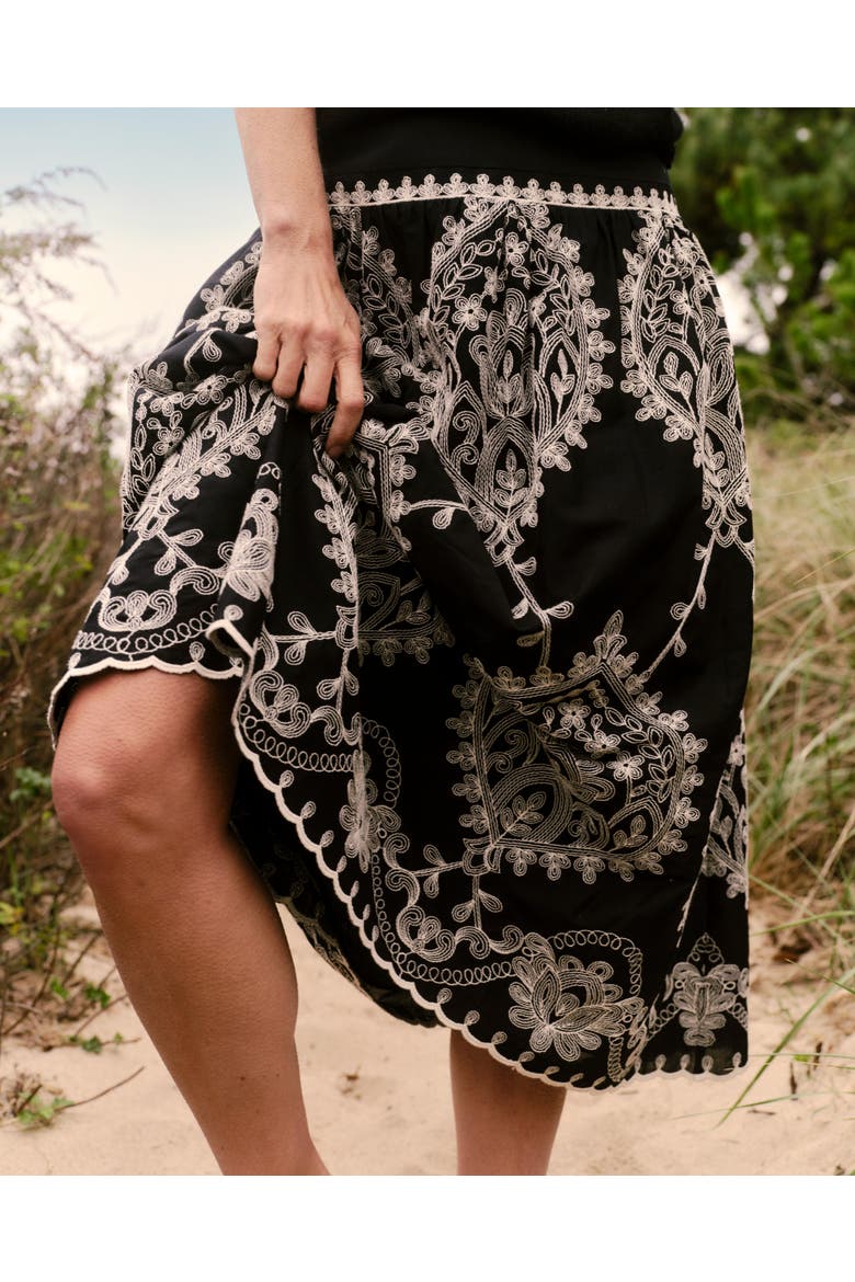 SP26 Georgia Midi Skirt - Black, Alternate, color, Black