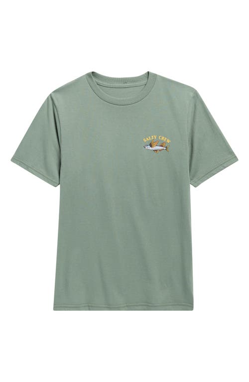 Salty Crew Kids' Fly Home Cotton Graphic T-shirt In Green