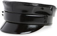 Ruslan Baginskiy Belted Patent Baker Boy Cap