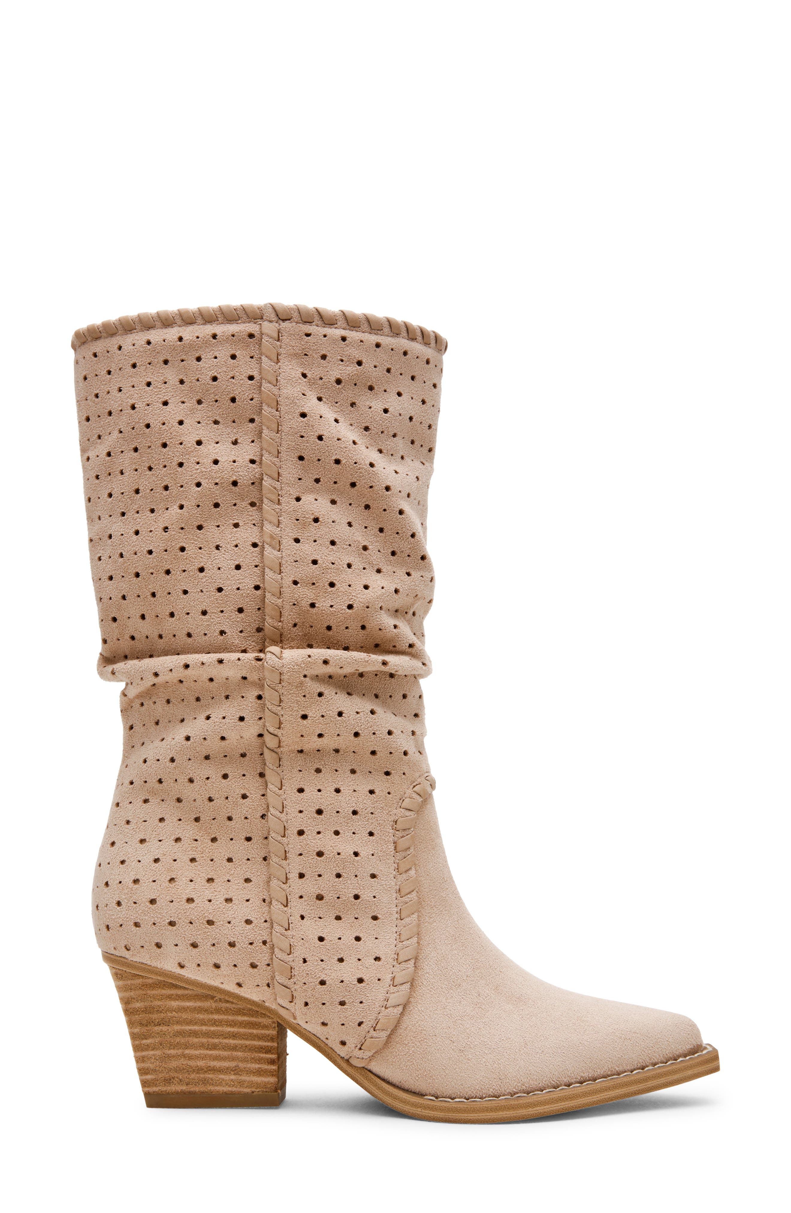 Jixan Ruched Boot, Alternate, color, STONE