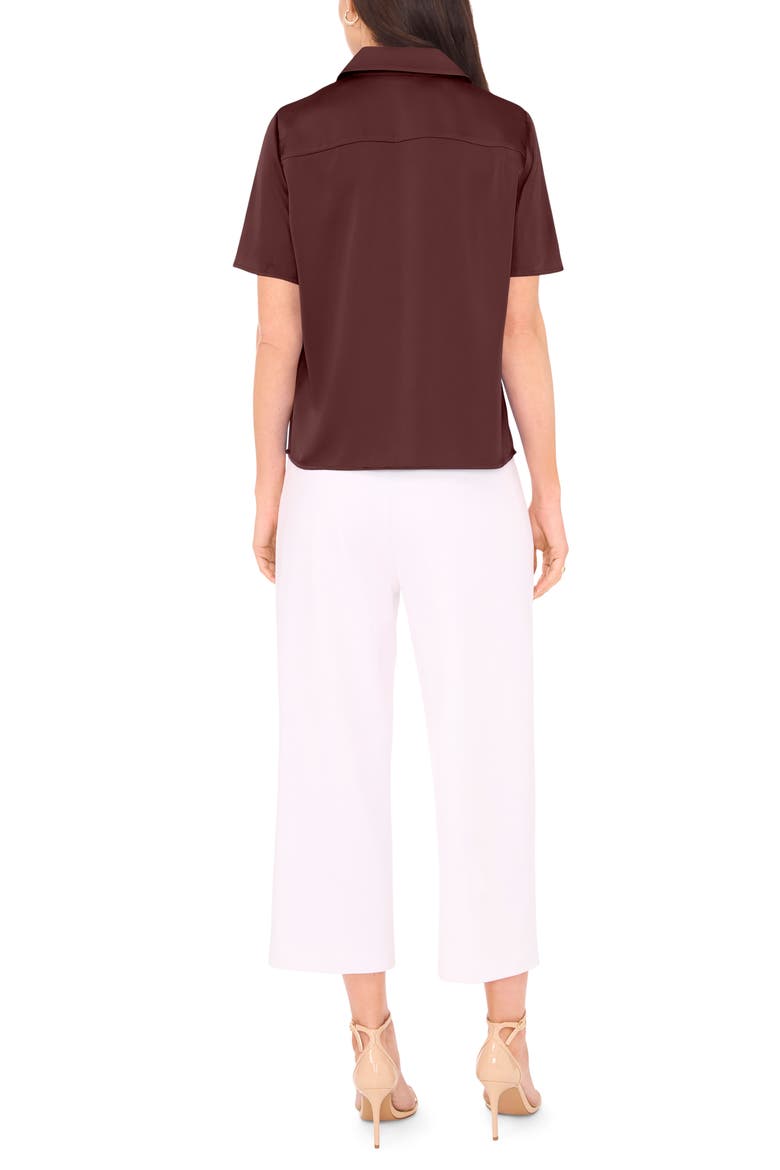 Short Sleeve Button-Up Camp Shirt, Alternate, color, SPICED APPLE