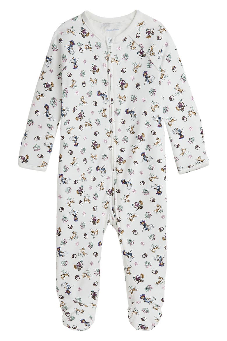 Interlock Footie, Main, color, GIRL BEAR
