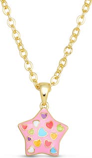 Lily Nily Kids' Puff Star Enamel Pendant Necklace