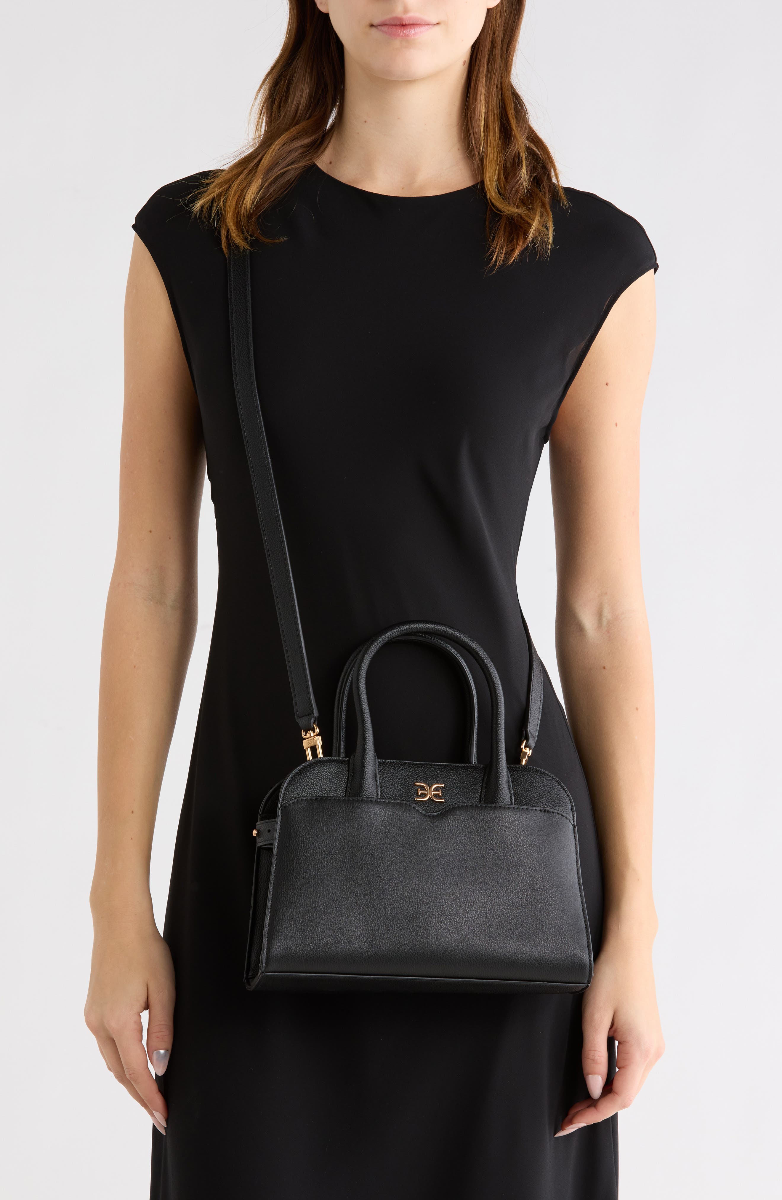 Sam Edelman Miranda Small Satchel, Alternate, color, Black