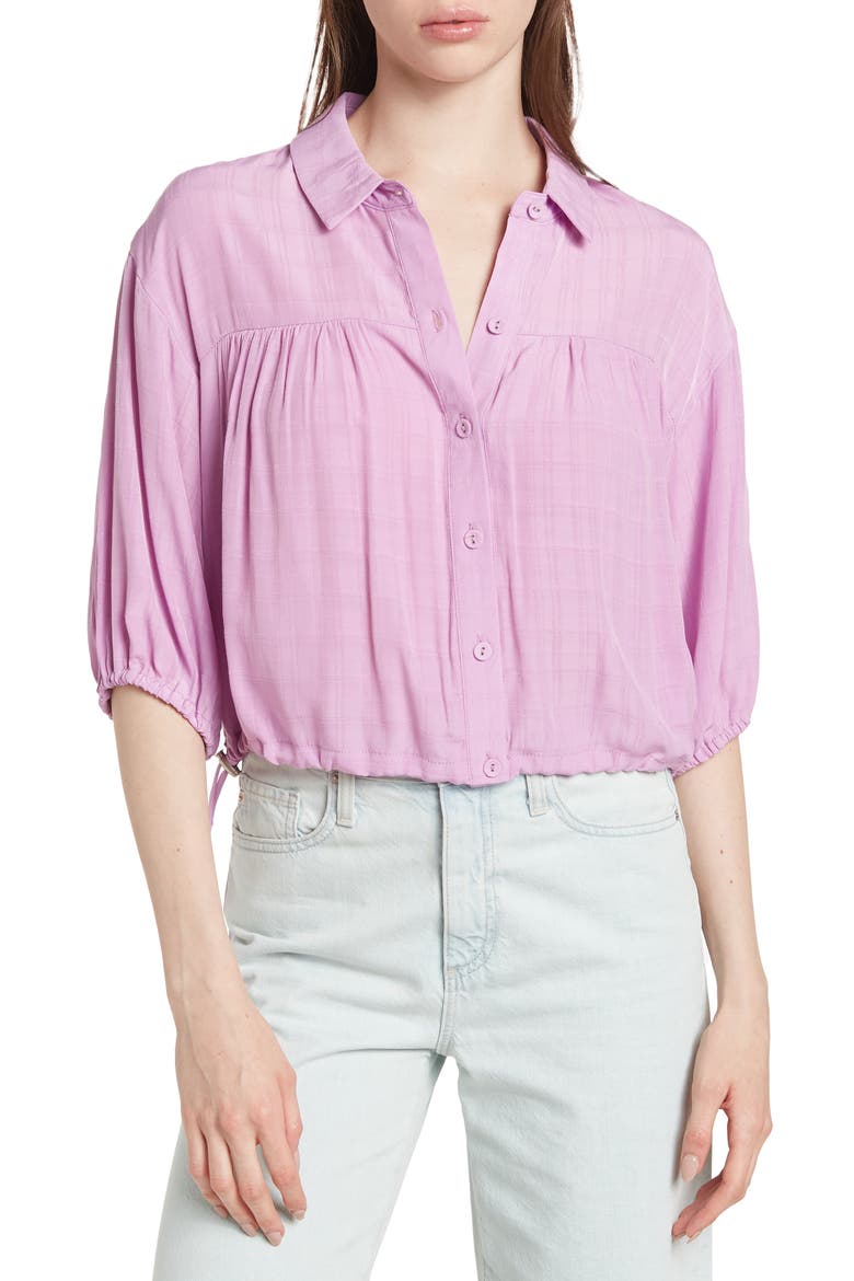 BCB Generation Collared Pleated Blouse., Main, color, ORCHID PINK