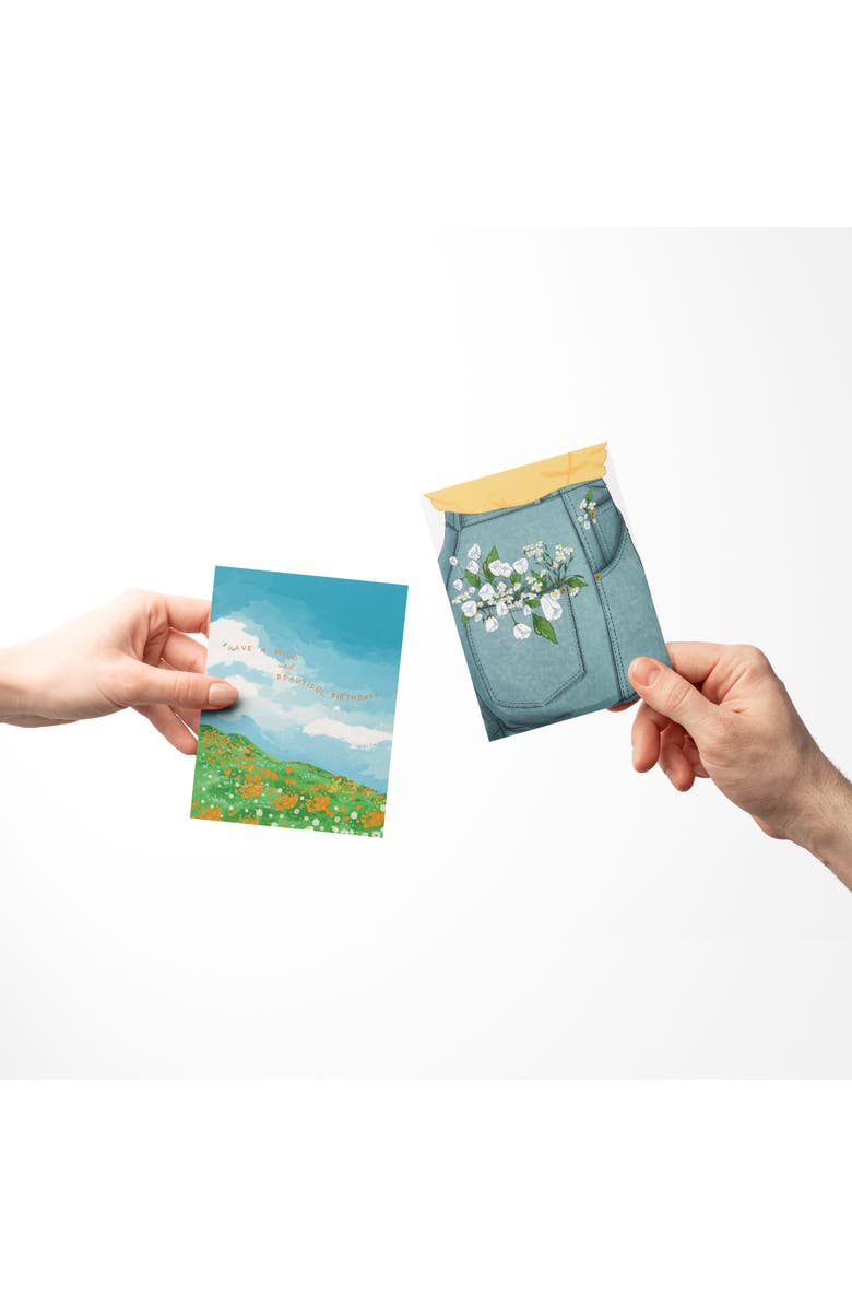 Ramus & Co Everyday Greeting Card Pack (3ct) "Pocket Flowers, Thanks, Wild Birthday", Alternate, color, Multi-Pack