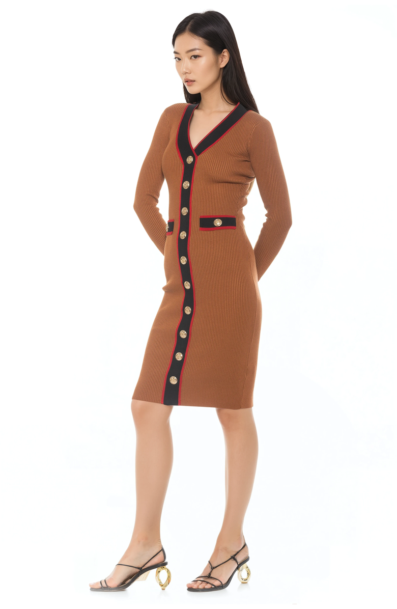 Alexia Admor Janet Dress, Alternate, color, Camel