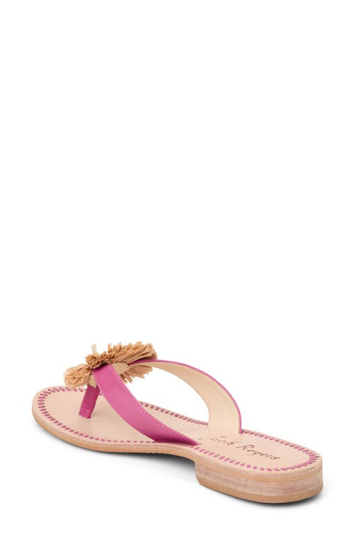 Jack Rogers Cay Flip Flop In Fuchsia Pink/natural