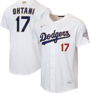 Nike Youth Nike Shohei Ohtani White Los Angeles Dodgers 2026 Gold Collection Home Replica Jersey