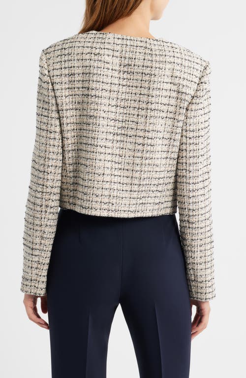 Theory Tweed Jacket In Animal Print
