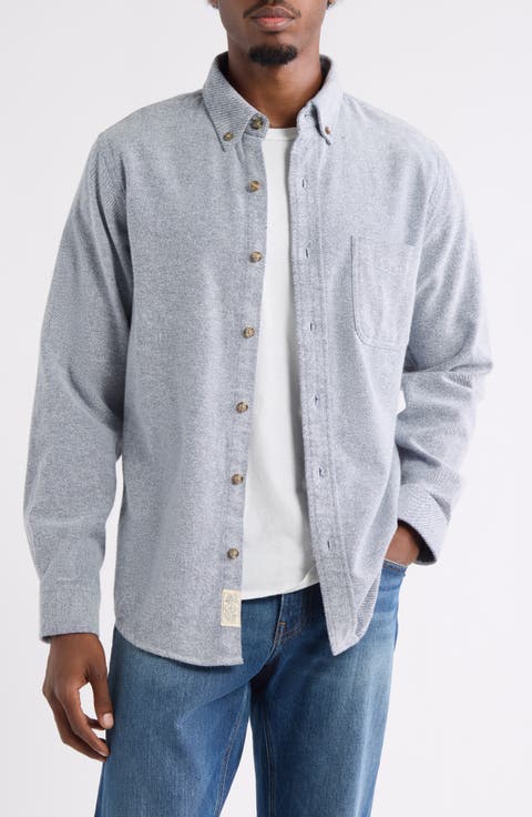 Brushed Twill Button-Down Shirt