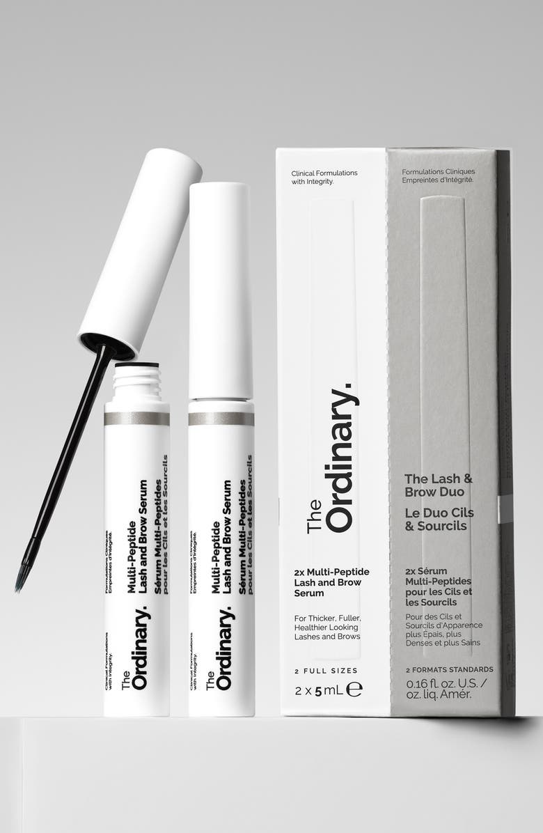 The Ordinary Multi-Peptide Lash & Brow Serum Duo (Nordstrom Exclusive) $29 Value, Alternate, color, 