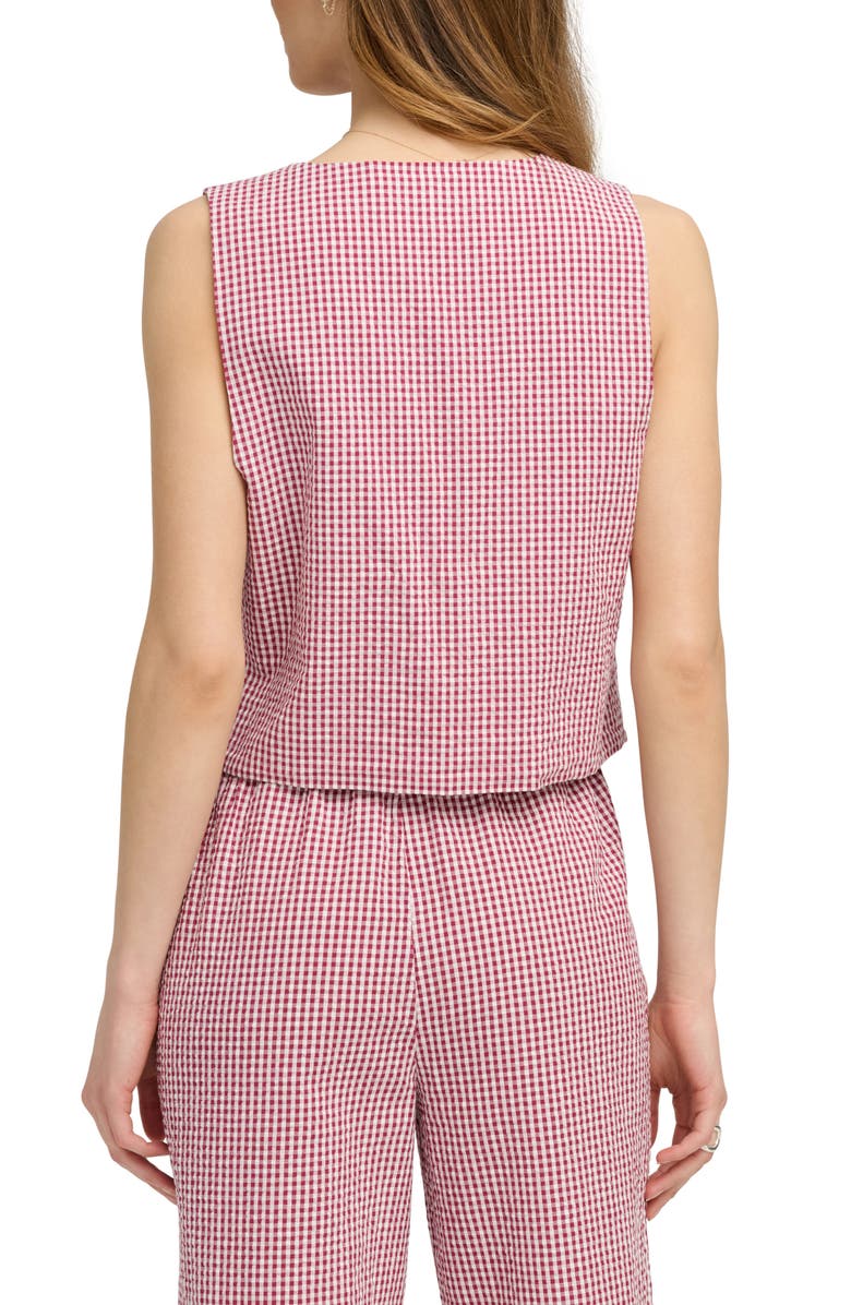 Favorite Daughter The Invisible Strings Sleeveless Top, Alternate, color, Raspberry/ White