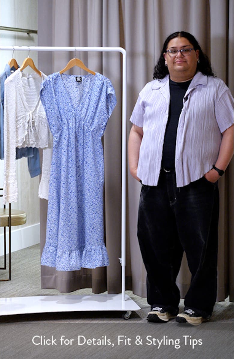 Floral Print Midi Dress, sales video thumbnail