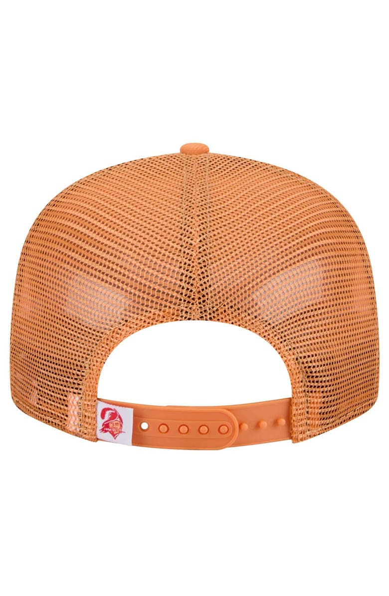 New Era Men's New Era Orange Tampa Bay Buccaneers Throwback Main Trucker 9FIFTY Snapback Hat, Alternate, color, 