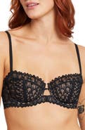 Montelle Intimates Lacey Keyhole Lace Underwire Bra