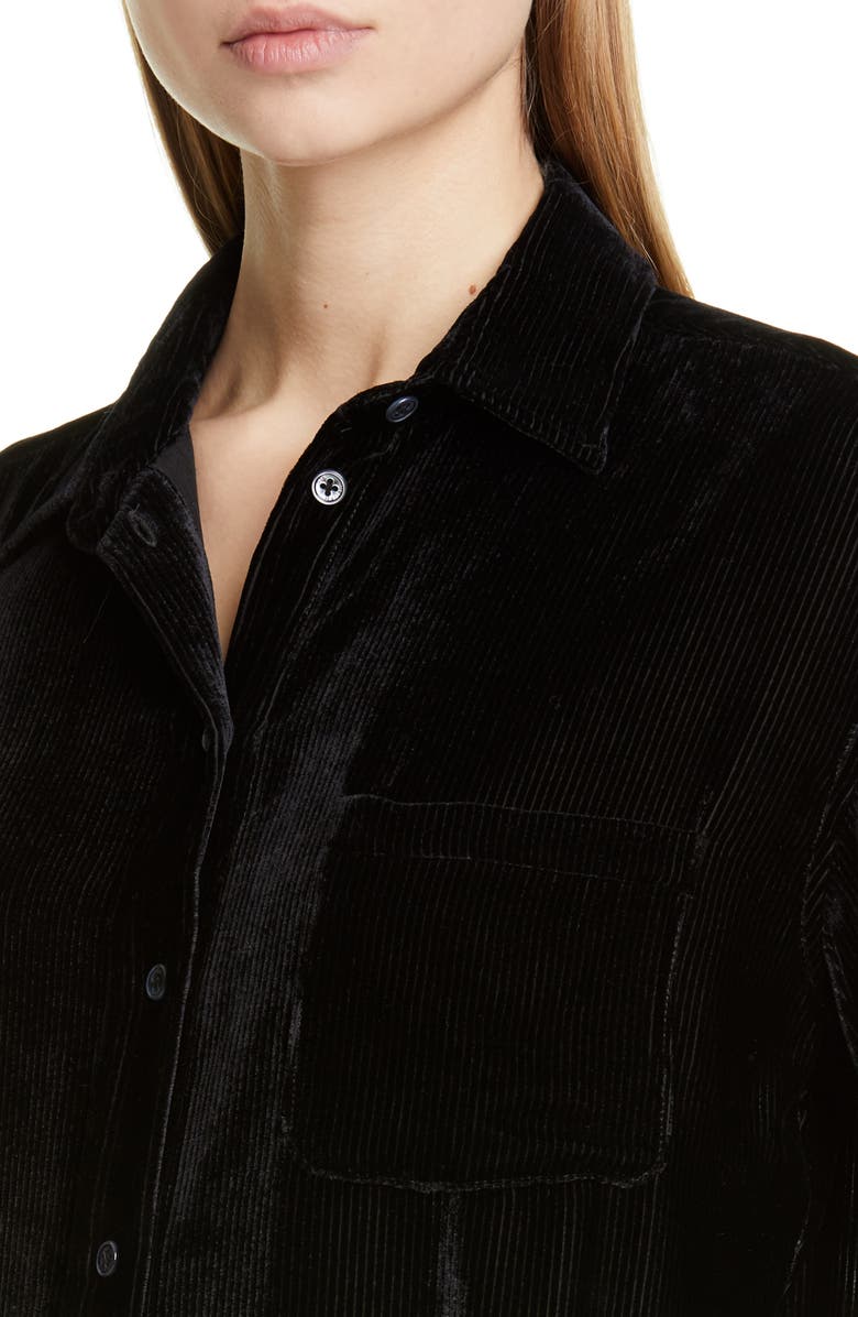 Sies Marjan Sander Silk & Cotton Fluid Corduroy Shirt, Alternate, color,