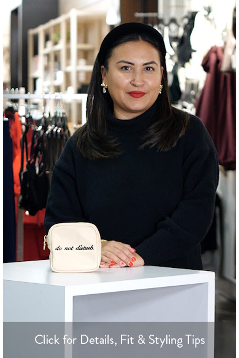 Mini Do Not Disturb Embroidered Pouch video