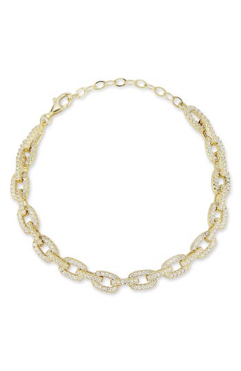 Chloe & Madison Chloe And Madison Pavé Link Bracelet In Gold