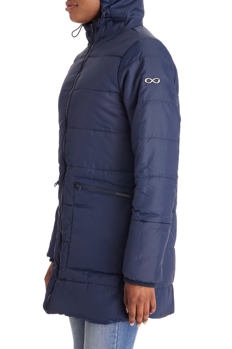 3-in-1 Hybrid Quilted Waterproof Maternity Puffer Coat, Alternate, color, NAVY