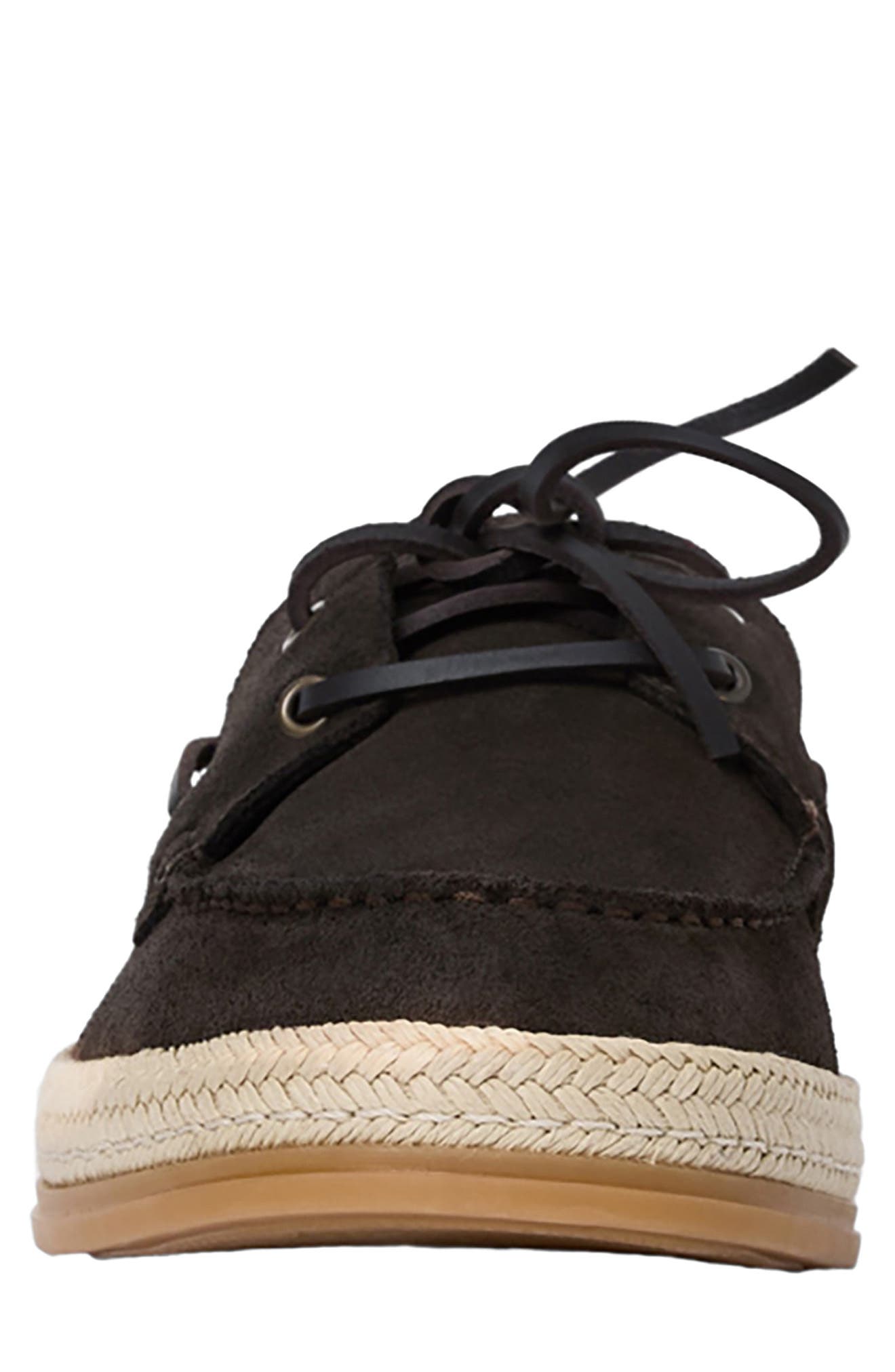 Allen Boat Shoe, Alternate, color, DARK BROWN SUEDE
