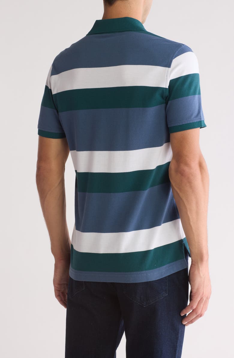 Brooks Brothers Stripe Oxford Polo, Alternate, color, Green Multi