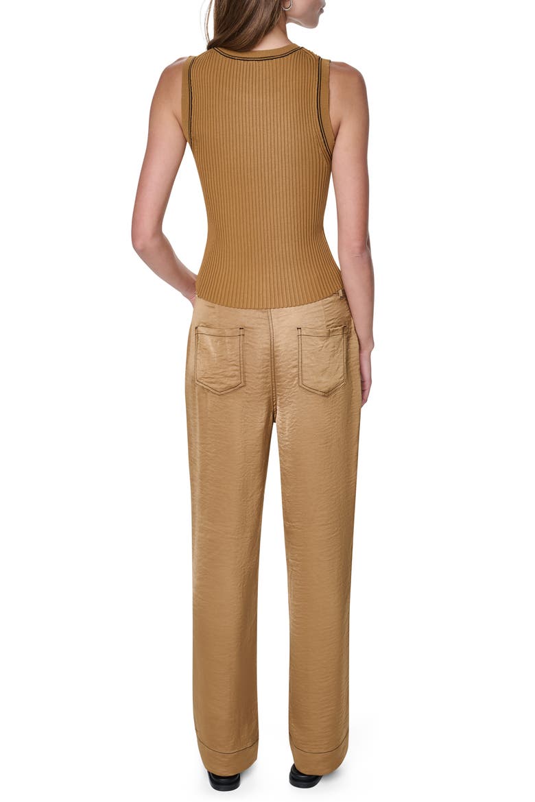 Contrast Stitch Tank, Alternate, color, DUNE