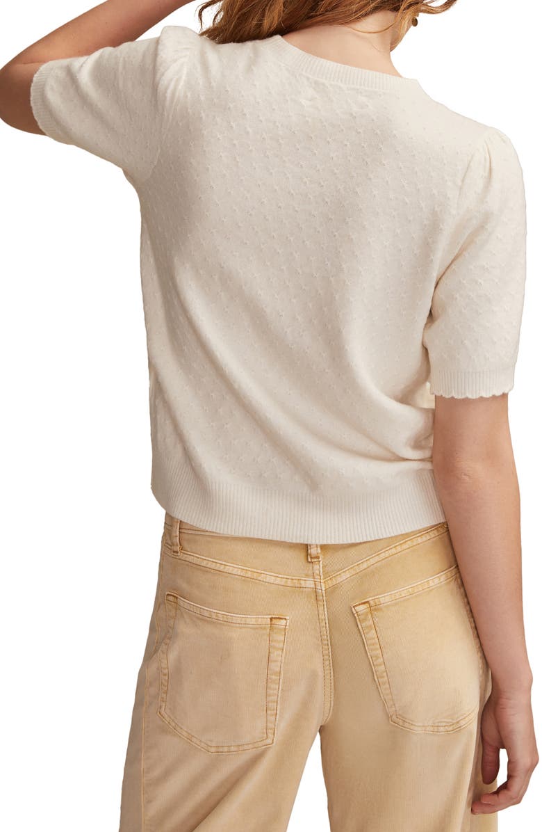 Lucky Brand Cloud Soft Puff Sleeve Sweater, Alternate, color, Tofu