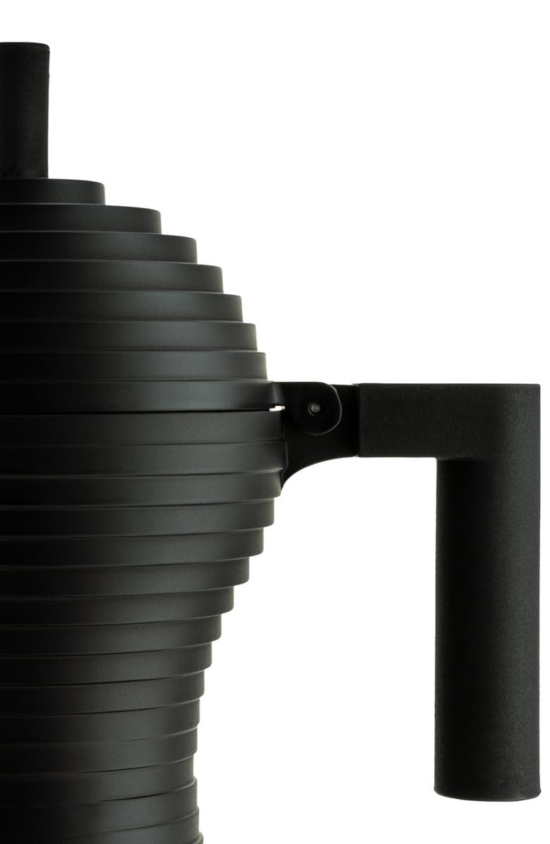 ALESSI Pulcina 6-Cup Espresso Coffee Maker, Alternate, color, Black Matte