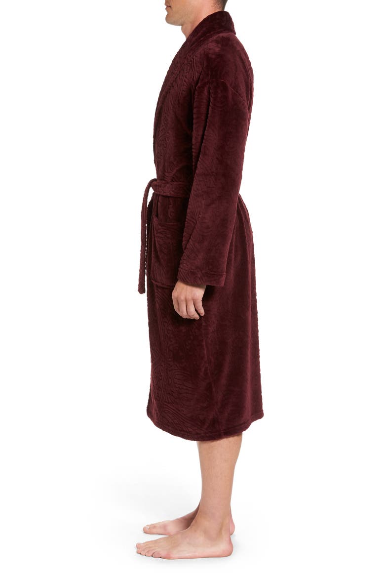 Midtown Robe, Alternate, color, BURGUNDY PAISLEY